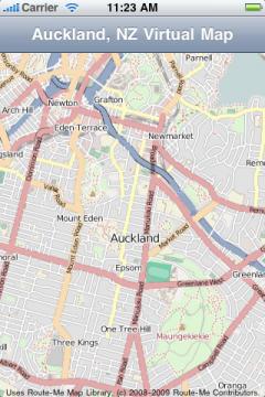 Auckland, New Zealand Virtual Map