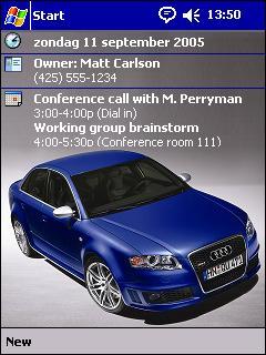 Audi RS4 1 OVR Theme for Pocket PC