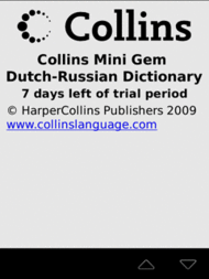 Audio Collins Mini Gem Dutch-Russian & Russian-Dutch Dictionary (BlackBerry)