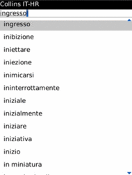 Audio Collins Mini Gem Italian-Croatian & Croatian-Italian Dictionary (BlackBerry)