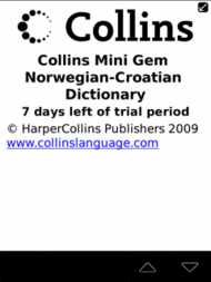 Audio Collins Mini Gem Norwegian-Croatian & Croatian-Norwegian Dictionary (BlackBerry)