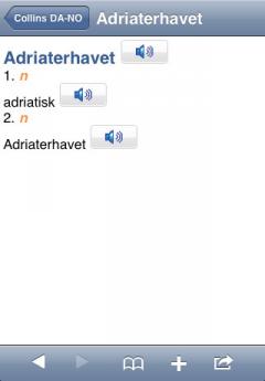 Audio Collins Mini Gem Norwegian-Danish & Danish-Norwegian Dictionary (iPhone/iPad)