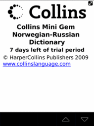 Audio Collins Mini Gem Norwegian-Russian & Russian-Norwegian Dictionary (BlackBerry)