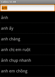 Audio Collins Mini Gem Vietnamese-Croatian & Croatian-Vietnamese Dictionary (Android)