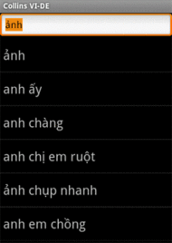 Audio Collins Mini Gem Vietnamese-German & German-Vietnamese Dictionary (Android)