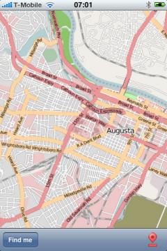 Augusta GA Street Map