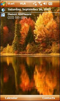 Autumn Reflections Theme for Pocket PC