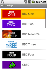 BBC Listings