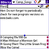BEIKS Camp Songs Collection for Palm OS