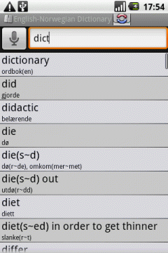 BEIKS English-Norwegian Bidirectional Dictionary for Android