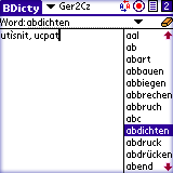 BEIKS German-Czech Dictionary for Palm OS