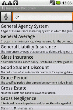 BEIKS Insurance Dictionary for Android