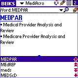 BEIKS Medical Abbreviations and Acronyms Dictionary for Palm OS