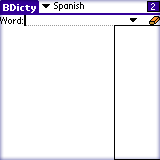 BEIKS Spanish Antonyms Dictionary for Palm OS