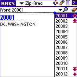 BEIKS US Town by ZIP Reference for Palm OS