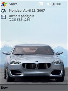 BMW Concept CS 2007 ph Theme for Pocket PC