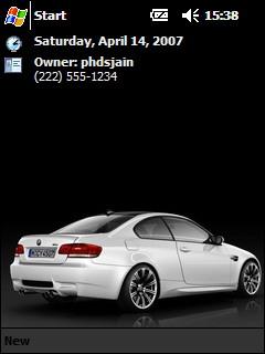 BMW M3 Coupe 2008 ph Theme for Pocket PC