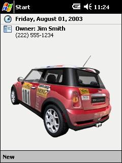 BMW Mini Rally Animated Theme for Pocket PC