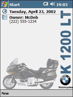 BMW motorcycle Theme for Pocket PC