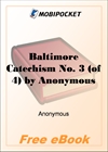 Baltimore Catechism No. 3 for MobiPocket Reader