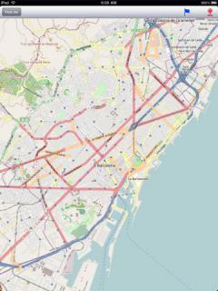 Barcelona Street Map for iPad