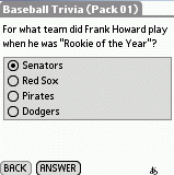 Baseball Trivia Vol. 1 (Palm OS)