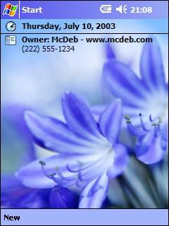 Beautiful Blue Theme for Pocket PC