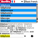 Berlitz Basic French Dictionary for Palm OS