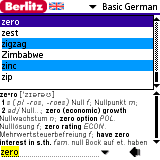 Berlitz Basic German Dictionary for Palm OS