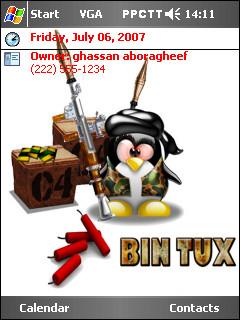 Bin Tux 44 gh Theme for Pocket PC