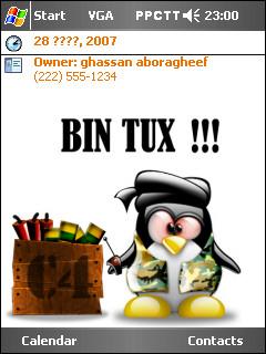 Bin Tux gh Theme for Pocket PC