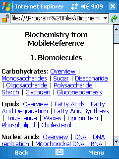 Biochemistry Quick Study Guide (Palm OS)