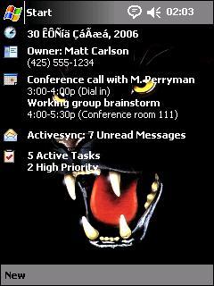 Black Jaguar AJ Theme for Pocket PC