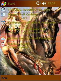 Black Unicorn BST Theme for Pocket PC