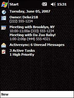 Black and White Theme for Pocket PC