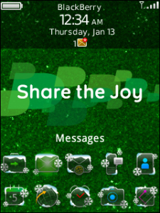 BlackBerry Exclusive Holiday Theme - Share The Joy