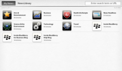 BlackBerry News App for PlayBook