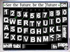 Typango - Full Screen Keyboard - Black Blocks Skin