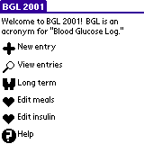 Blood Glucose Log