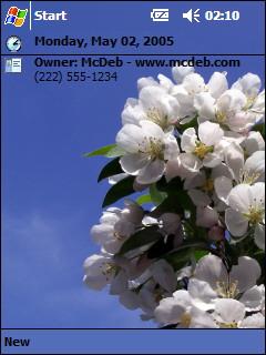 Blossoming Tree Theme for Pocket PC