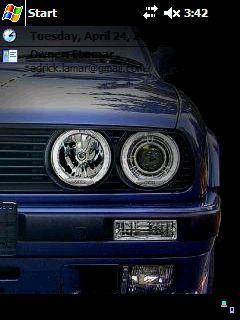 Blue BMW E30 EL Theme for Pocket PC