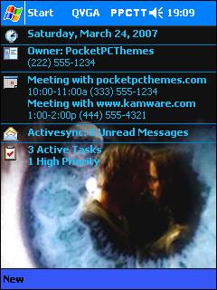 Blue Eye XS Theme for Pocket PC