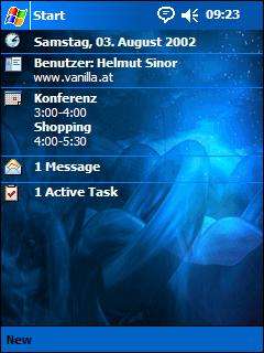 Blue For You Animated Theme for Pocket PC