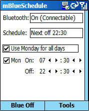 Blue Schedule