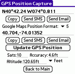 Bluetooth GPS Tool for Palm OS
