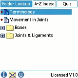 Bones Anatomy Flash Cards (Bryan Edwards) for Palm OS