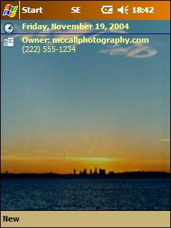 Boston Sunset Theme for Pocket PC
