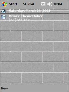 Brickwall 2 VGA Theme for Pocket PC
