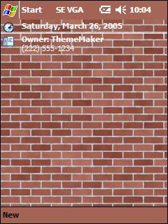 Brickwall 3 VGA Theme for Pocket PC