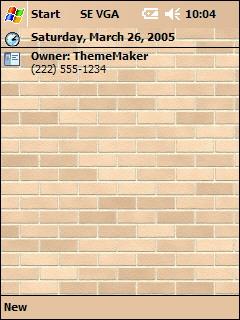 Brickwall 4 VGA Theme for Pocket PC
